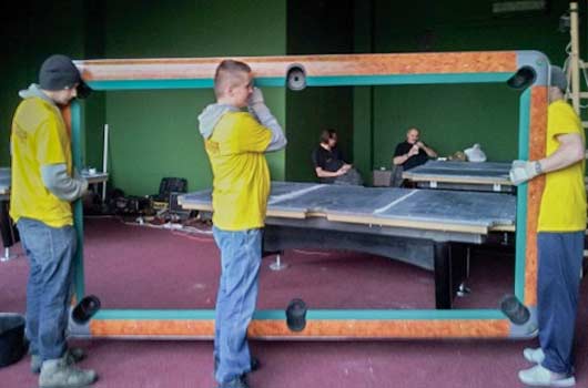 Professional pool table movers